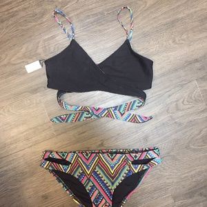 Tribal Print L Space Chloe Wrap Bikini